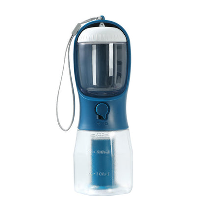 Three-in-One Portable Dog Water Cup with Food and Waste Bag - Multi-Functional Pet Supplies