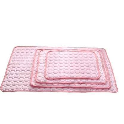 Cooling Ice Silk Pet Bed for Dogs and Cats - Summer Comfort Pad