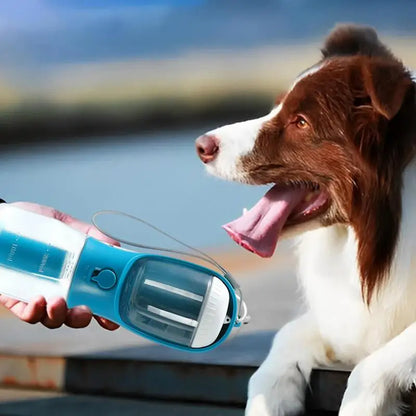 Three-in-One Portable Dog Water Cup with Food and Waste Bag - Multi-Functional Pet Supplies