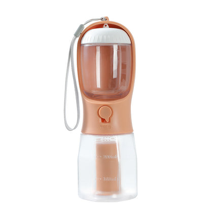 Three-in-One Portable Dog Water Cup with Food and Waste Bag - Multi-Functional Pet Supplies