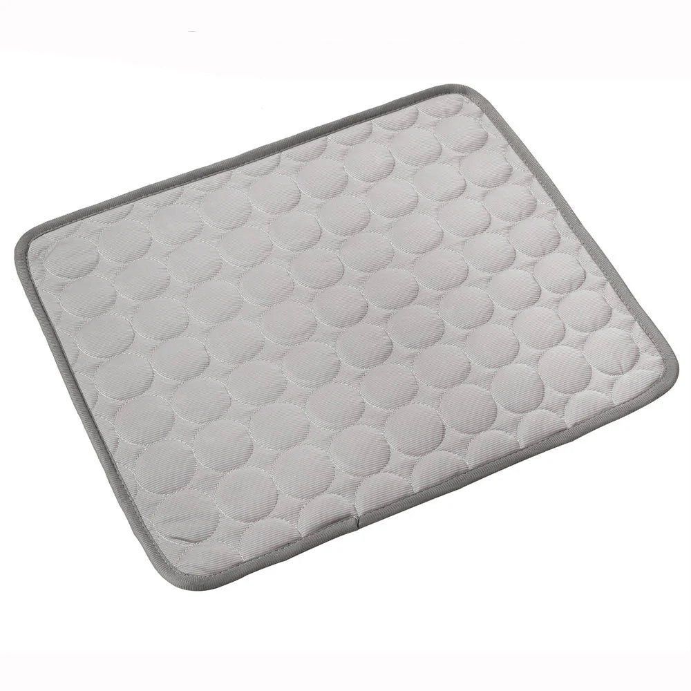 Cooling Ice Silk Pet Bed for Dogs and Cats - Summer Comfort Pad