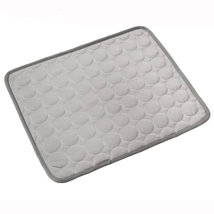 Cooling Ice Silk Pet Bed for Dogs and Cats - Summer Comfort Pad