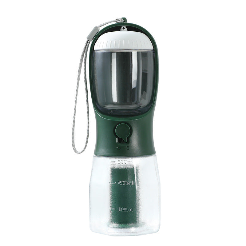 Three-in-One Portable Dog Water Cup with Food and Waste Bag - Multi-Functional Pet Supplies