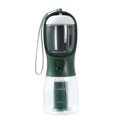 Three-in-One Portable Dog Water Cup with Food and Waste Bag - Multi-Functional Pet Supplies