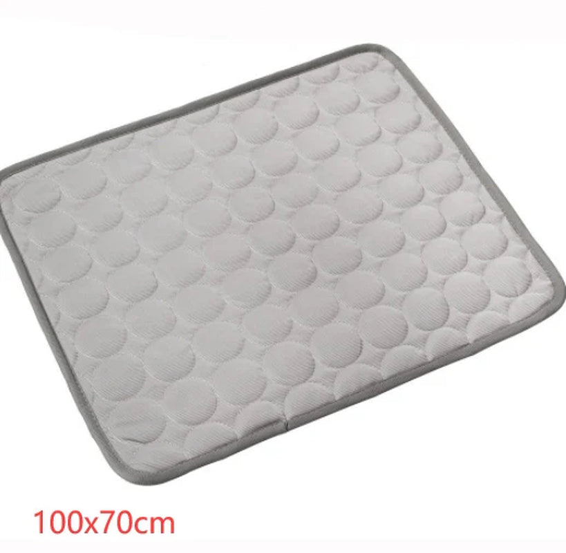 Cooling Ice Silk Pet Bed for Dogs and Cats - Summer Comfort Pad