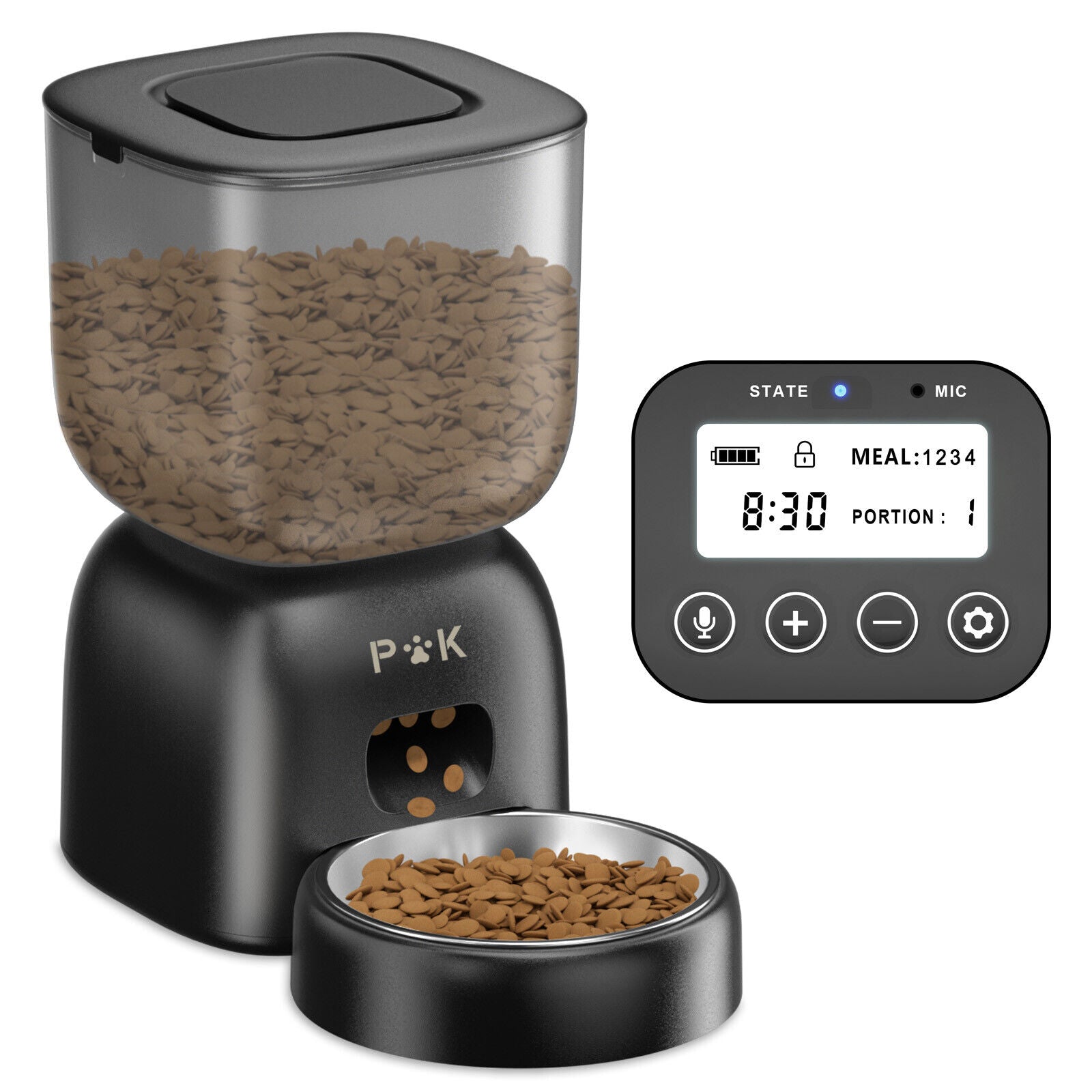 Automatischer Futter- und Wasserspender für Katzen und Hunde mit Filterfunktion
