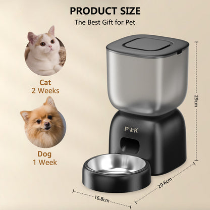 Automatischer Futter- und Wasserspender für Katzen und Hunde mit Filterfunktion