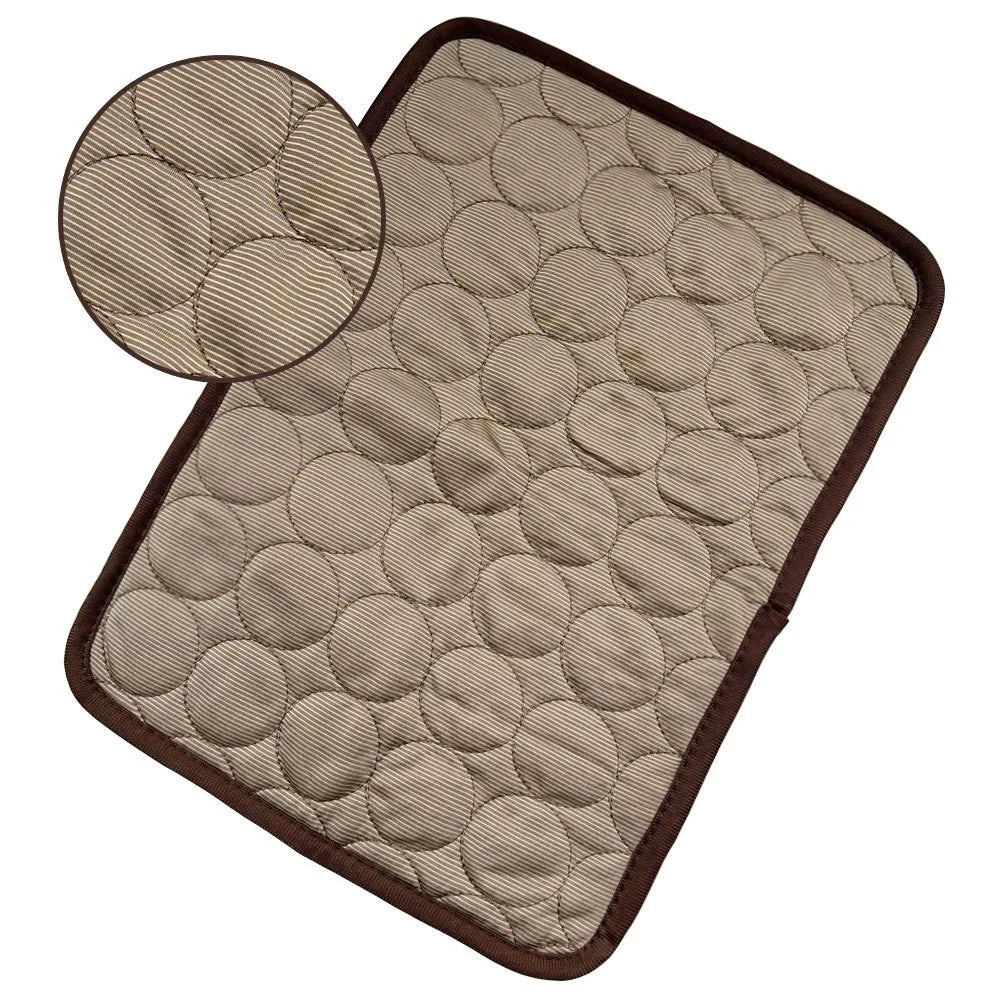 Cooling Ice Silk Pet Bed for Dogs and Cats - Summer Comfort Pad